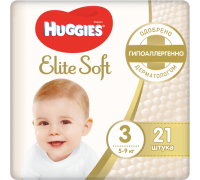 Huggies Подгузники Elite Soft  3 (5-9 кг)  21 шт